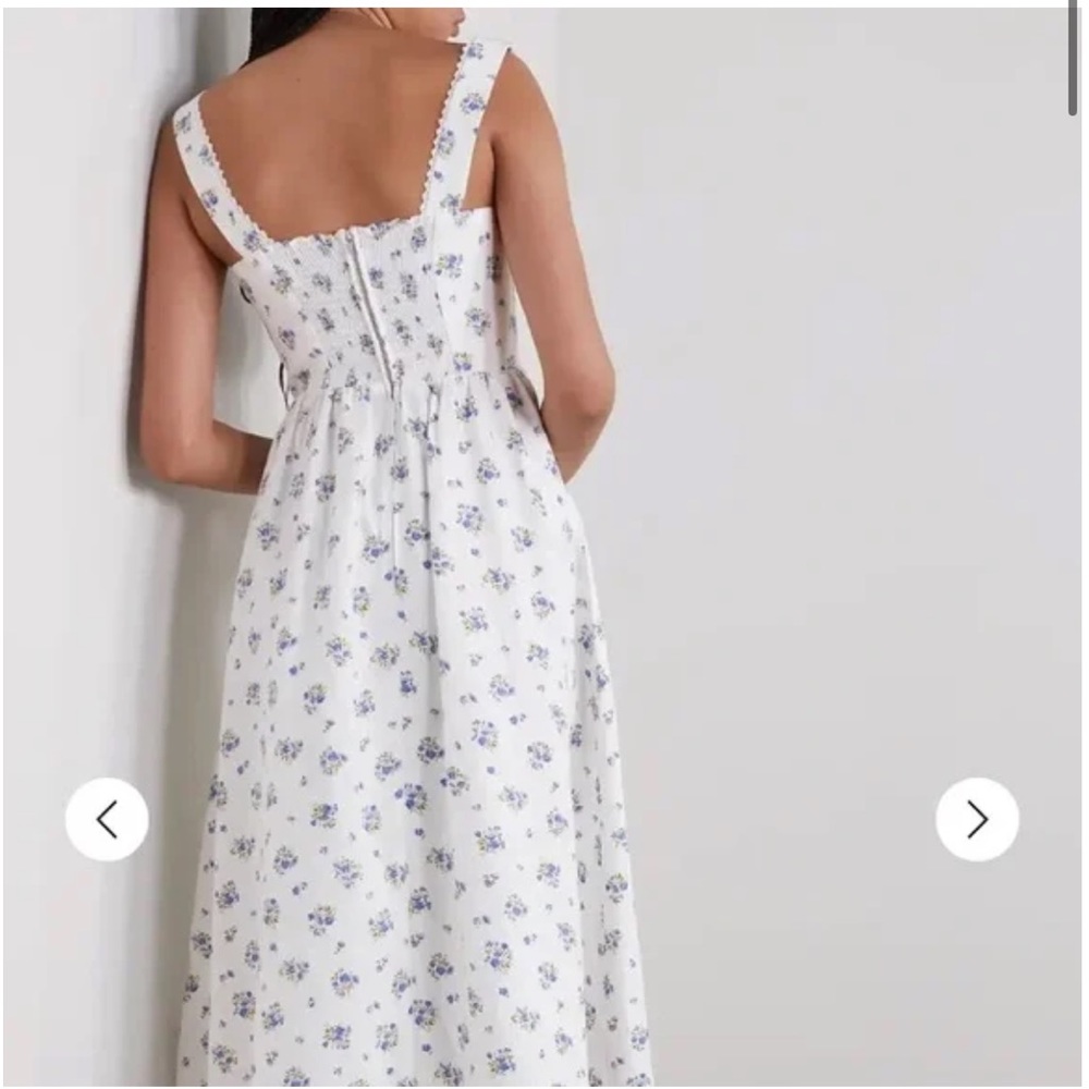 Reformation Tagliatelle Floral-print Linen Midi Dress - Picture 4 of 10